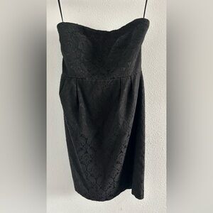 dELiA*s Black Strapless Lace Sheath Dress